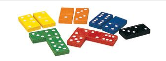 Double Six Wooden Dominoes Set of 168