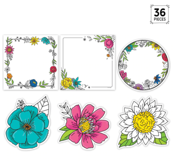 Doodly Blooms 6 Designer Cut Outs