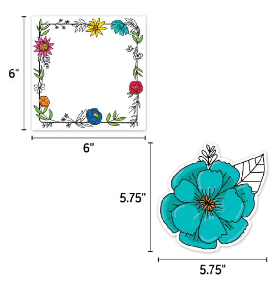 Doodly Blooms 6 Designer Cut Outs