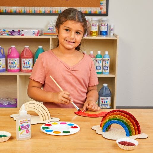 DYO Large Wood Rainbows 6 pc