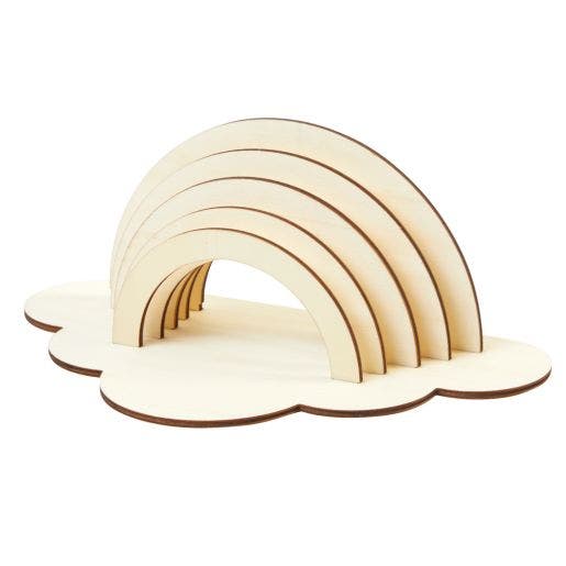 DYO Large Wood Rainbows 6 pc