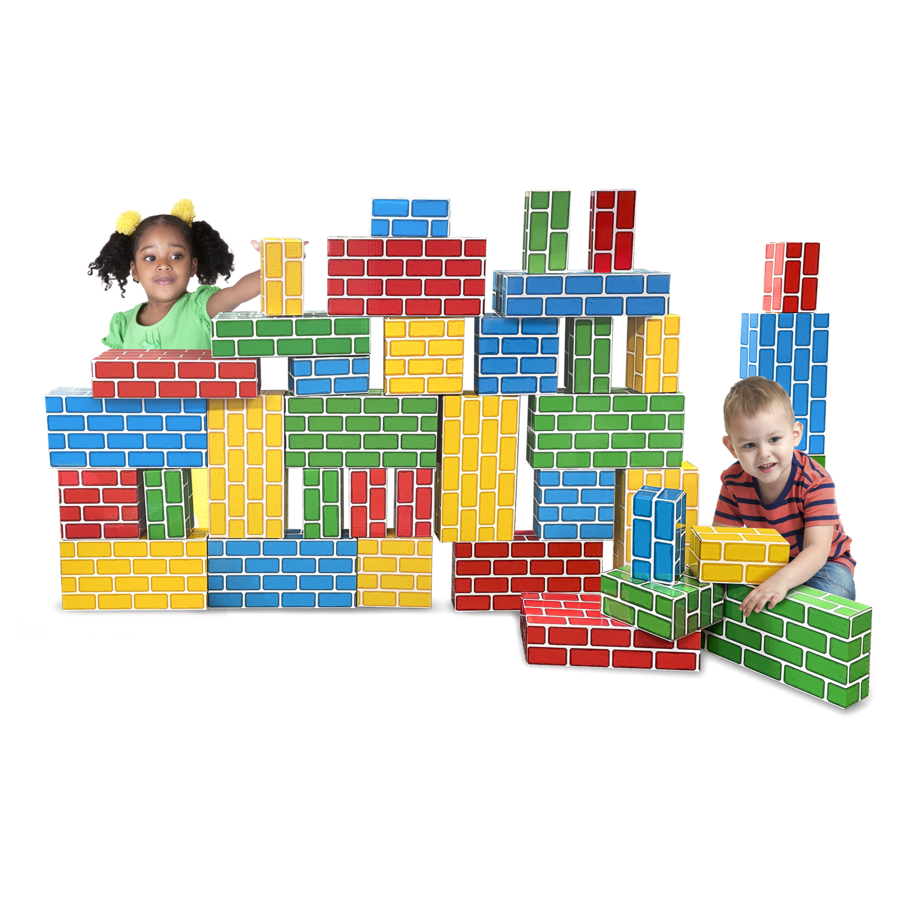 Easy-Stack Cardboard Blocks (40 Piece Set)