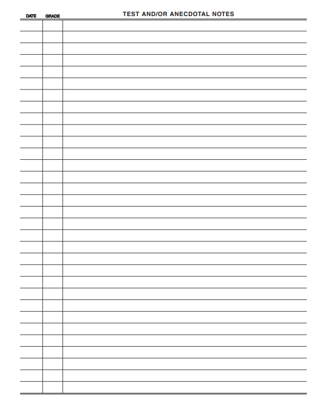 Elementary Teachers Daily Plan and Record Book (Green)