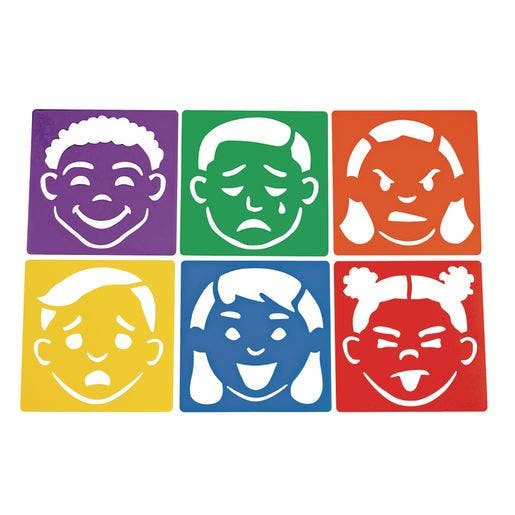 Emotion Stencils Set of 6