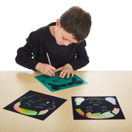 Emotions Scratch Art Collection