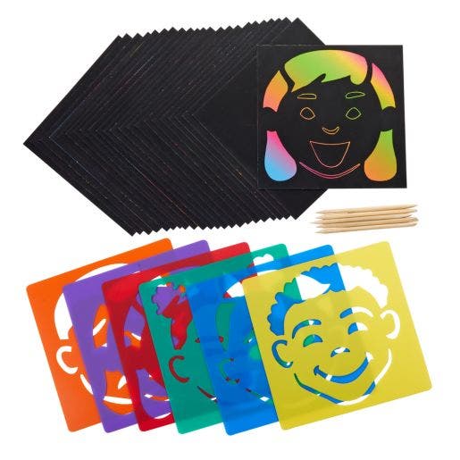 Emotions Scratch Art Collection