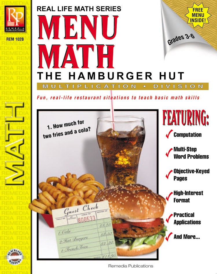 Menu Math: The Hamburger Hut (x ?) Ebook