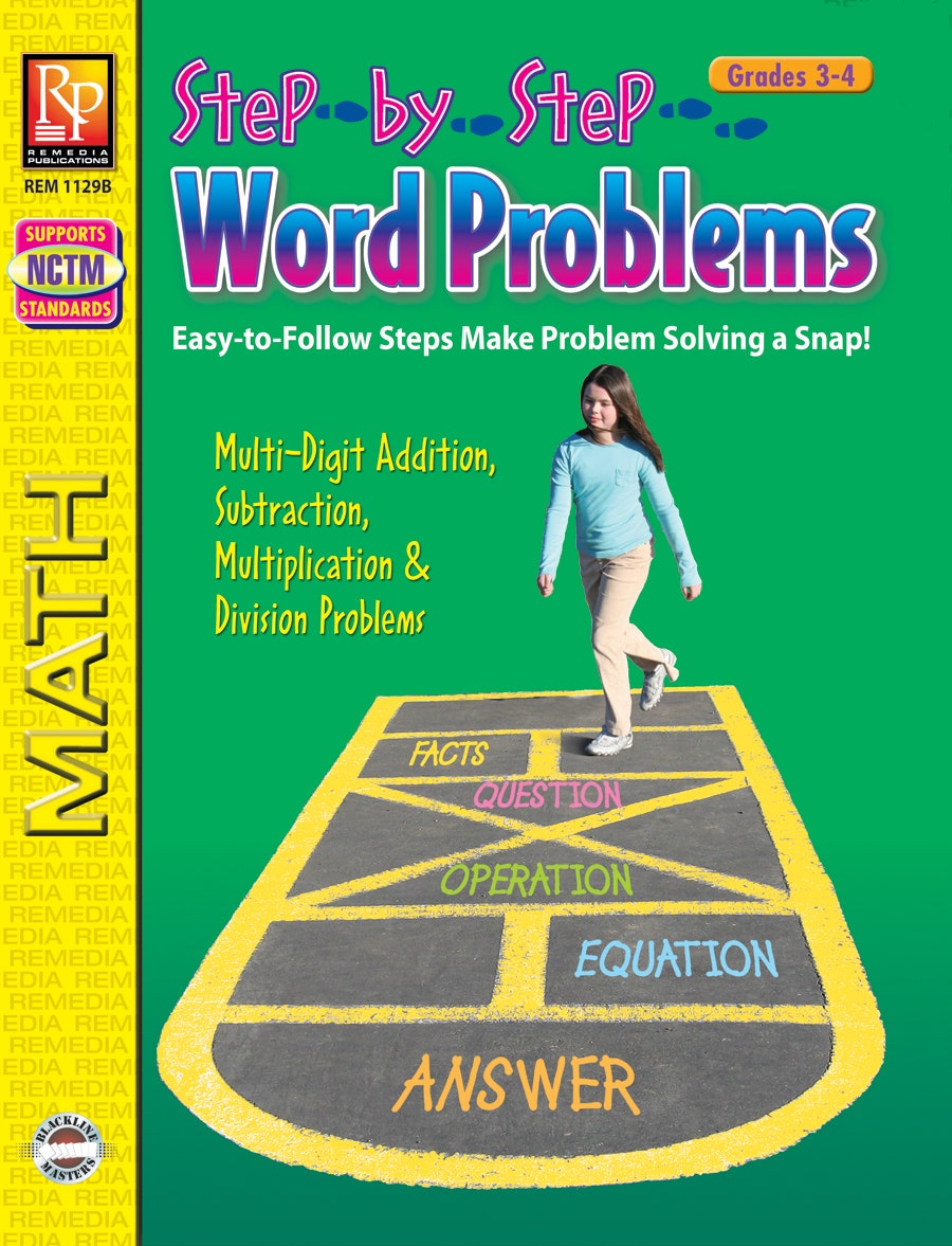 Step-by-Step Word Problems (Grades 3-4) Ebook