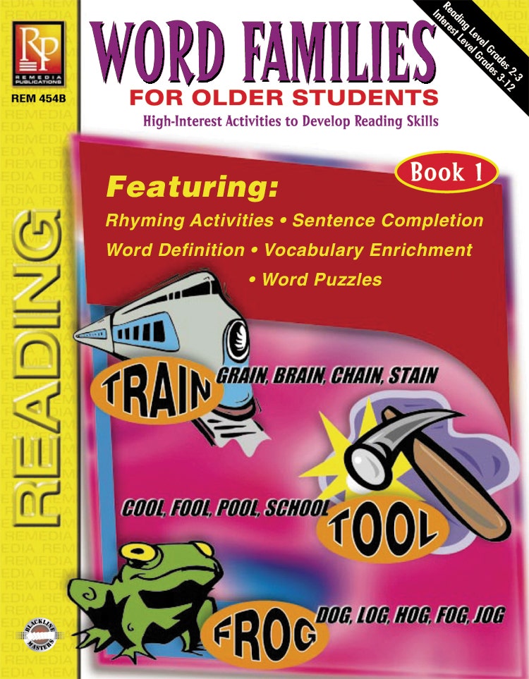 Word Families for Older Students (Book 1) Ebook