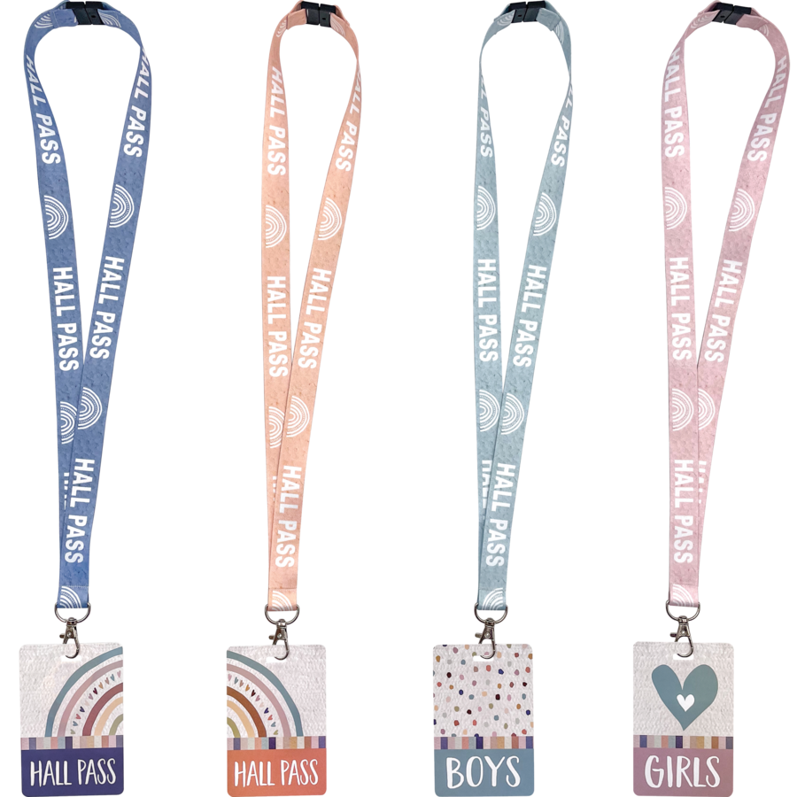 Everyone is Welcome Hall Pass Lanyards