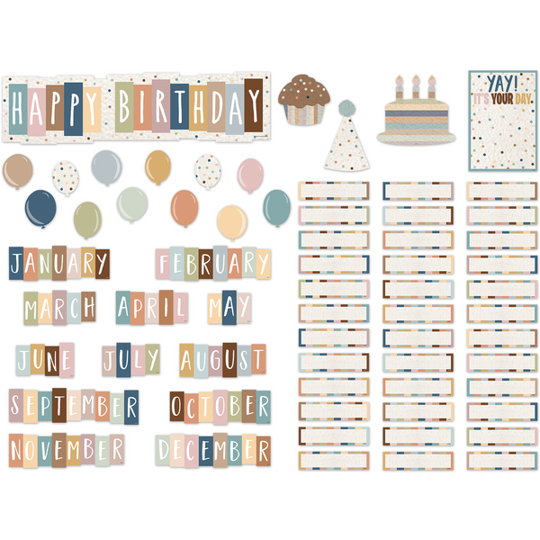 Everyone is Welcome Happy Birthday Mini Bulletin Board
