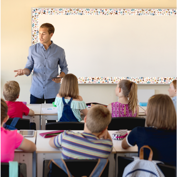 Everyone is Welcome Hearts Straight Border Trim