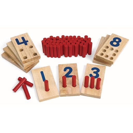 Excellerations Peg Number Board Set of 10