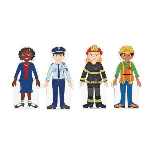 Magnetic Career Dressing Dolls