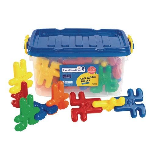 Excellerations Soft Rabbit Blocks 36 pieces