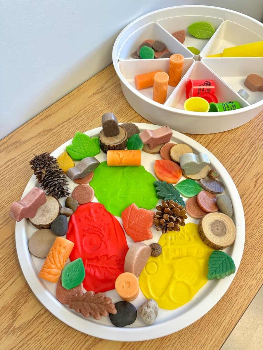 Fall Forest Playdough Tray Collection