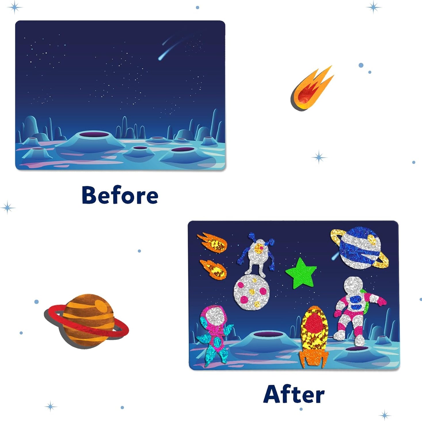 Foil Fun Up in Space