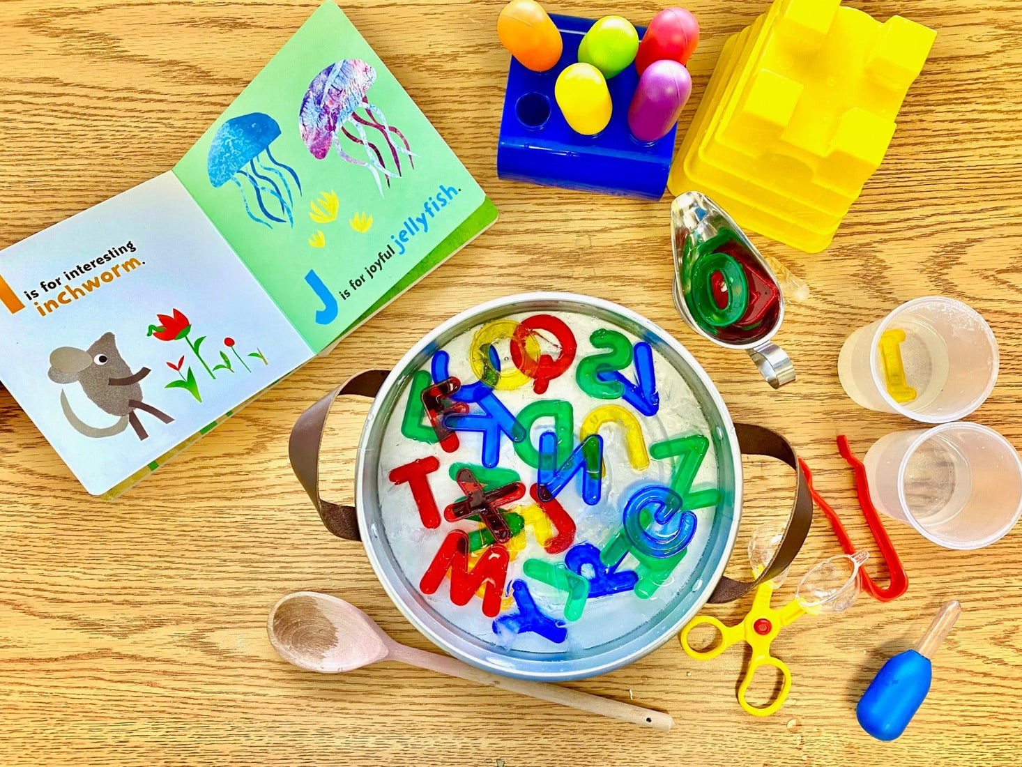 Mini Jars Transparent Letters and Number Set