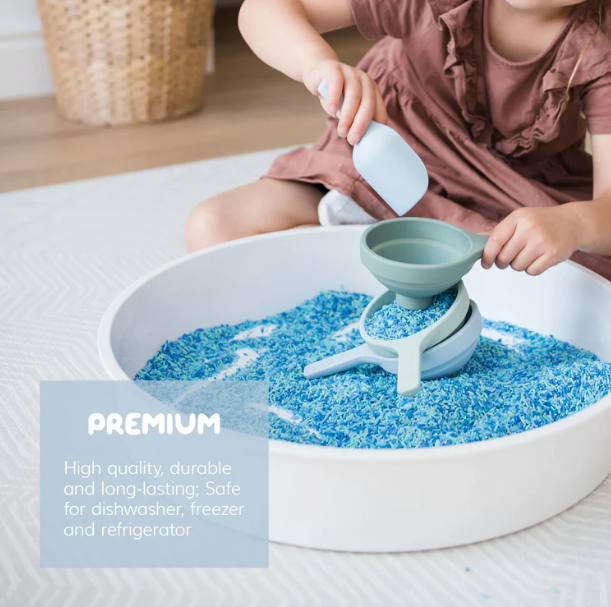 Funnels green/blue for PlayTRAY