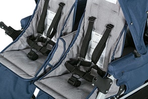 Navy and Grey Jamboree 6-Passenger Stroller