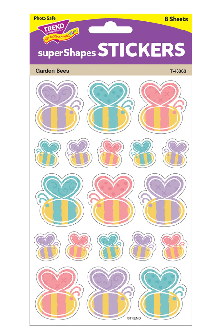 Good to Grow Garden Bees Large superShapes Stickers