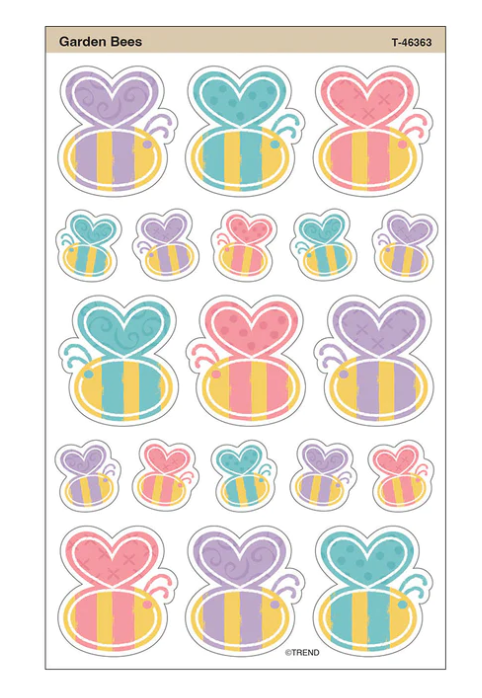 Good to Grow Garden Bees Large superShapes Stickers