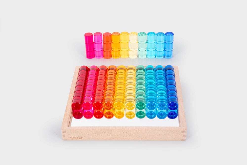Gem Circle Mirror Tray 100 pc