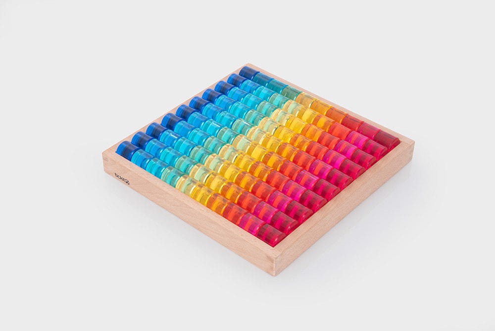 Gem Circle Mirror Tray 100 pc