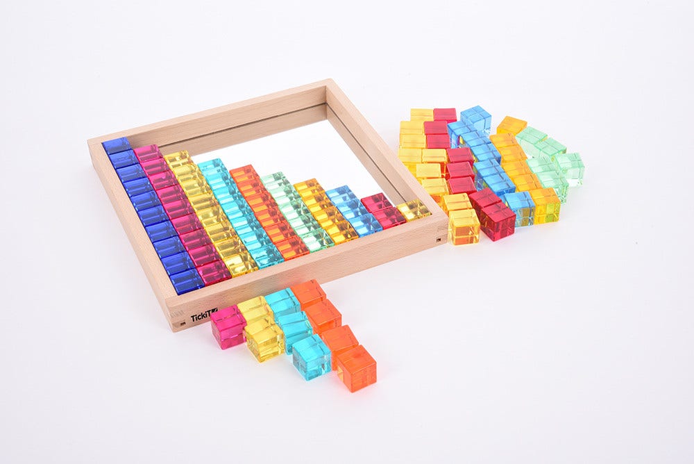 Gem Cube Mirror Tray 100 pc