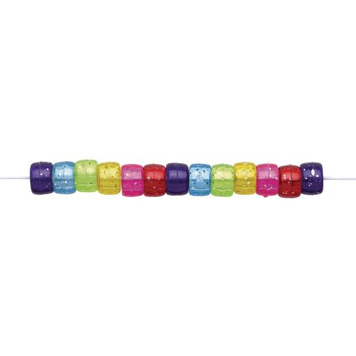 Glitter Pony Beads 1 Lb