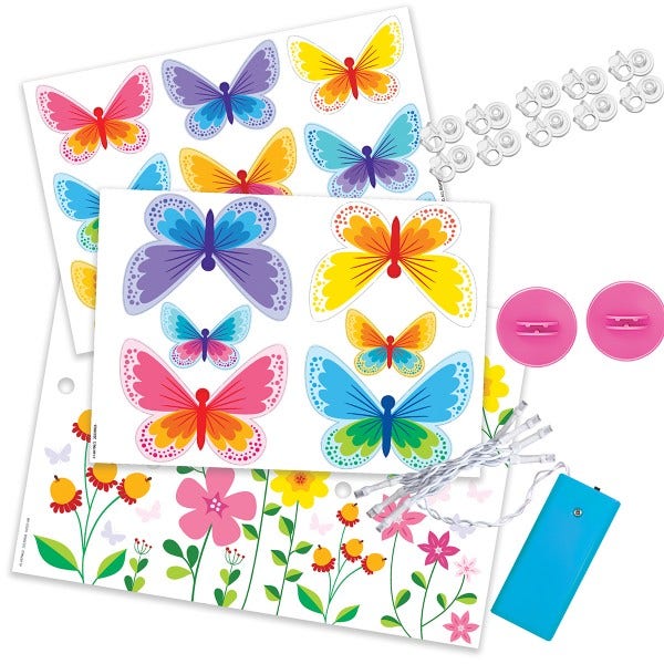 Glow 3D Butterfly Canvas