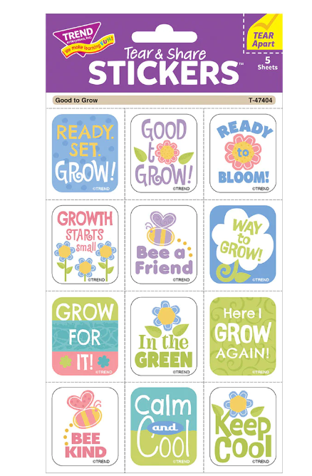 Good to Grow Tear and Share Stickers