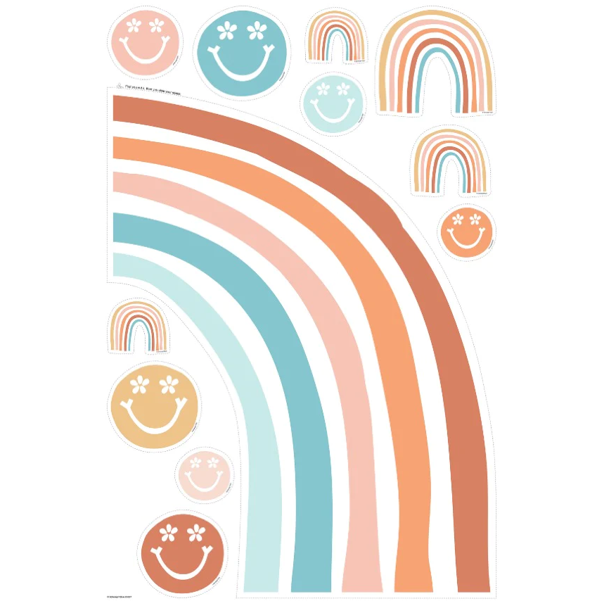 Good Vibes Rainbows on the Horizon Statement Piece