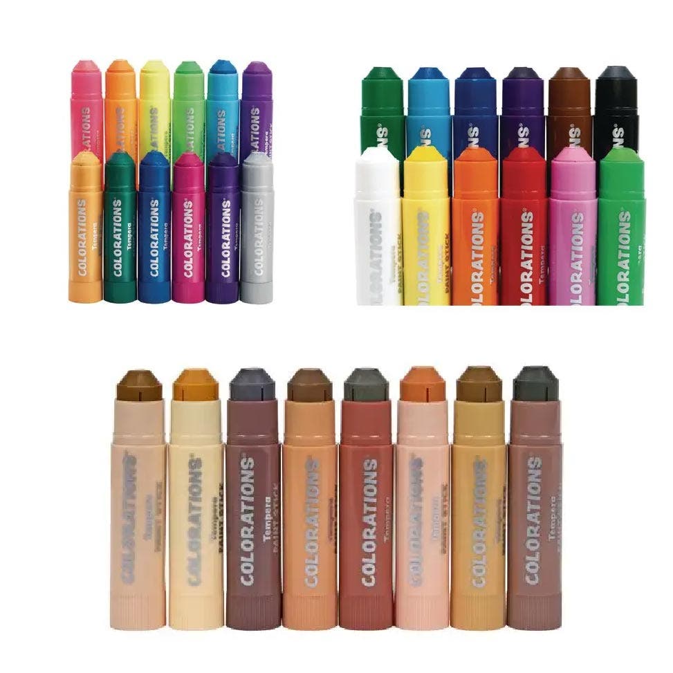 Colorations Tempera Paint Sticks Collection