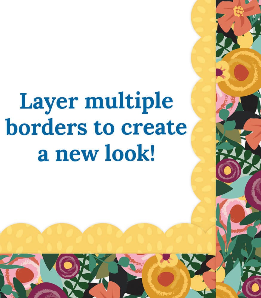 Grow Together Floral Garden Straight Borders