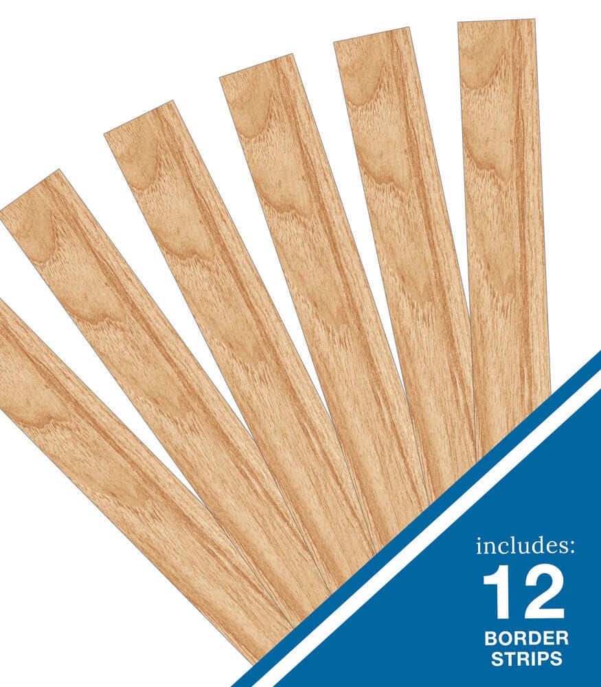 Grow Together Light Wood Grain Straight Borders