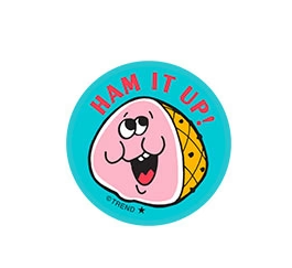 Ham It Up Ham Scent Retro Scratch n Sniff Stinky Stickers