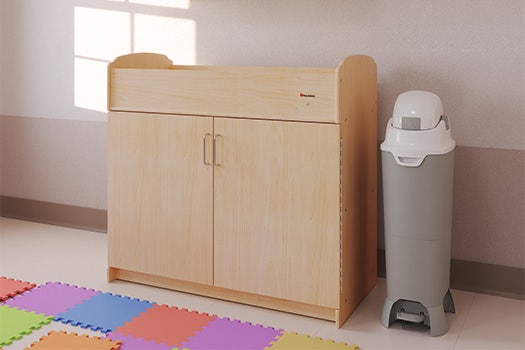 Hands-Free Tall Diaper Pail