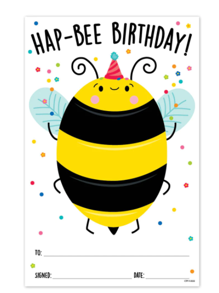 Hap Bee Birthday Busy Bees Awards