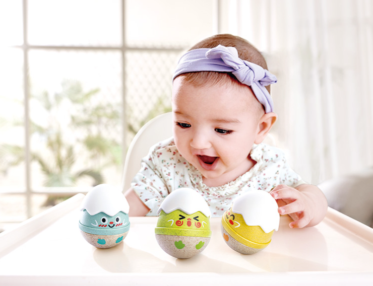 Happy Hatchlings Wobble Rattles by Hape