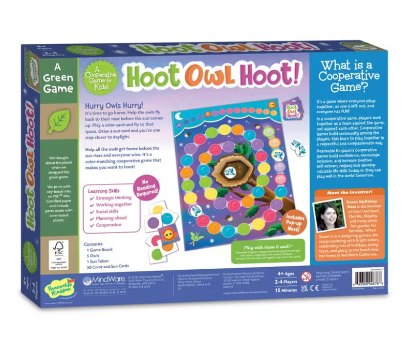 Hoot Owl Hoot Cooperative Game by Peaceable Kingdom