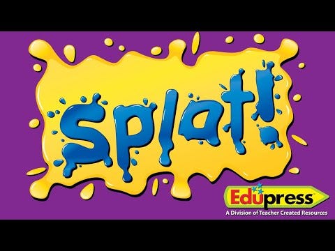Rhyming Words Splat Game