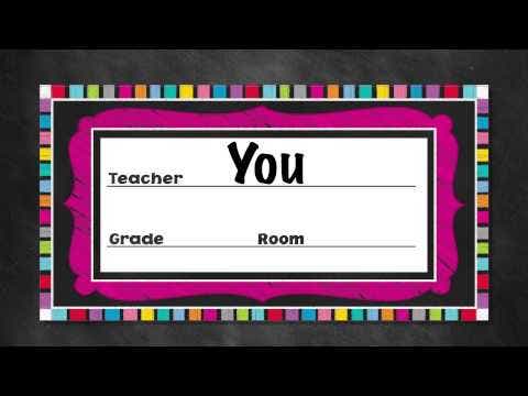 Colorful Chalkboard EZ Letters 4 inch