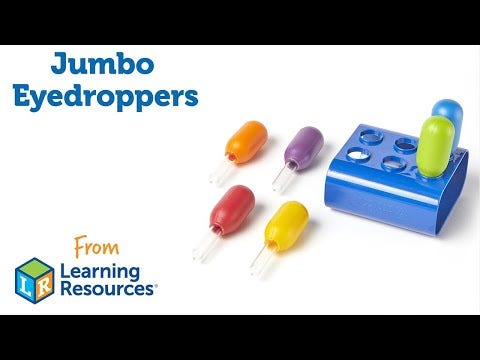 Primary Science Jumbo Eyedroppers with Stand