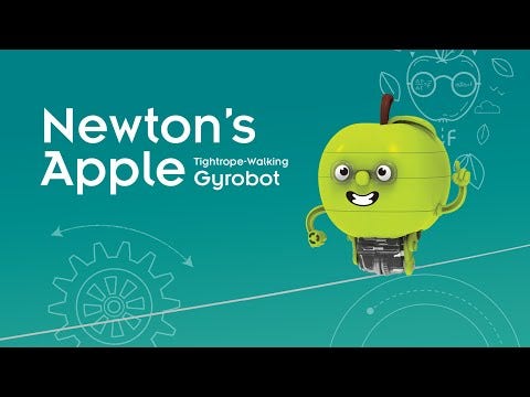 Newtons Apple Tightrope-Walking Gyrobot