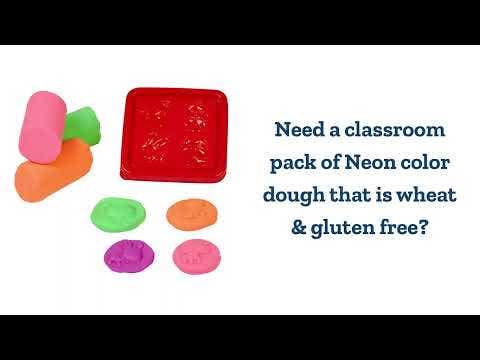 Colorations Wheat and Gluten Free Neon Dough Classroom Pack