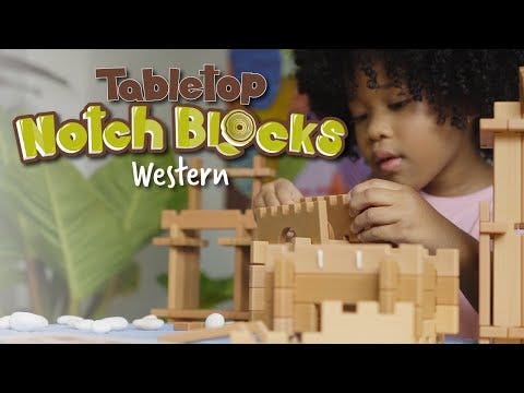Tabletop Notch Blocks Western 129 pc