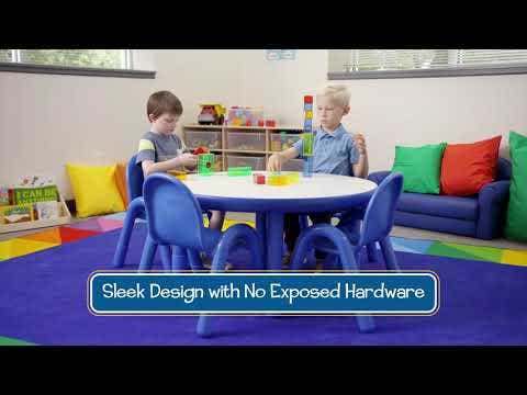 Baseline Toddler 30 Square Table and Chair Set Natural Wood