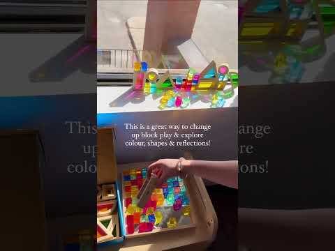 Rainbow Light Block Play in the Window Sill Collection
