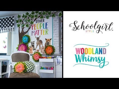 Woodland Whimsy Birch Tree Straight Borders